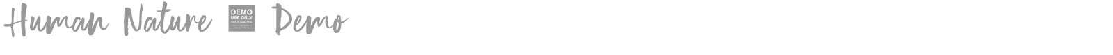 Human Nature font preview